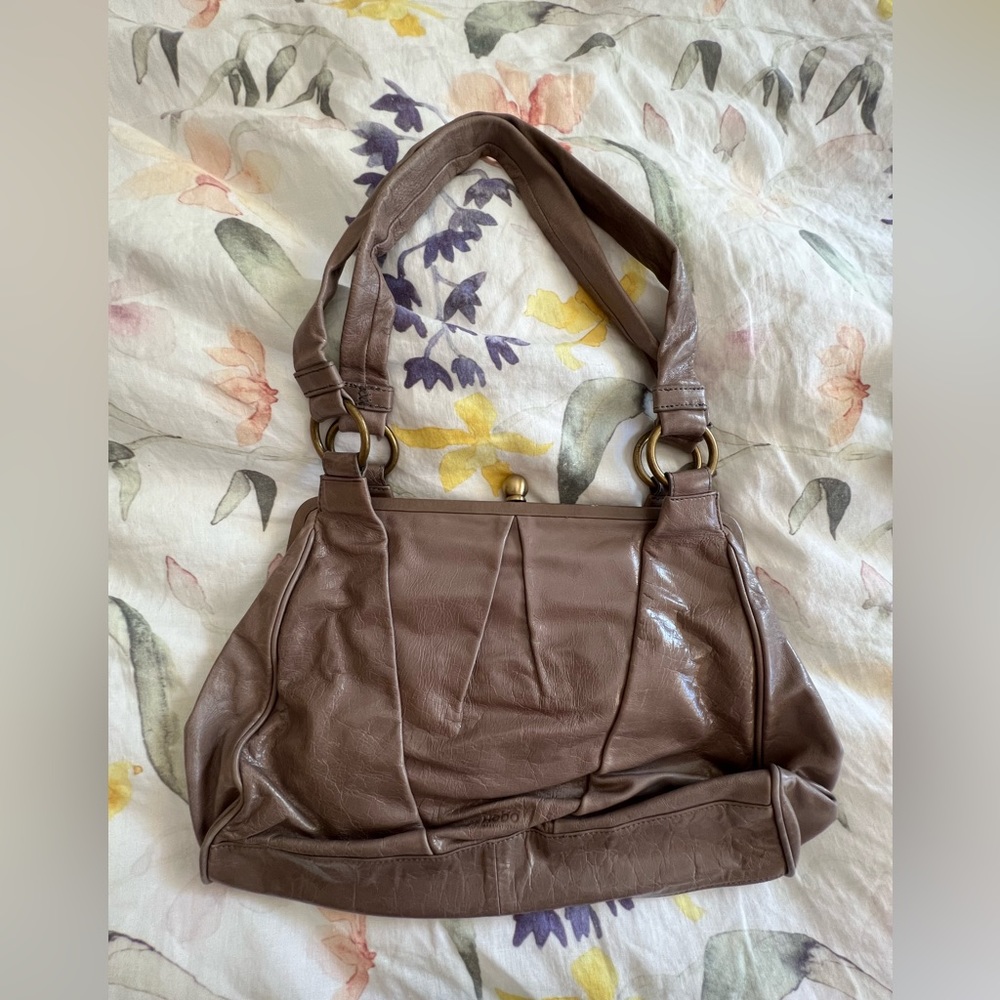HOBO Tan Leather Shoulder Bag